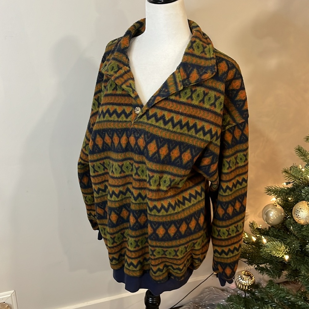 Vintage Natural Issue Aztec Pullover Sweater - Picture 2 of 5
